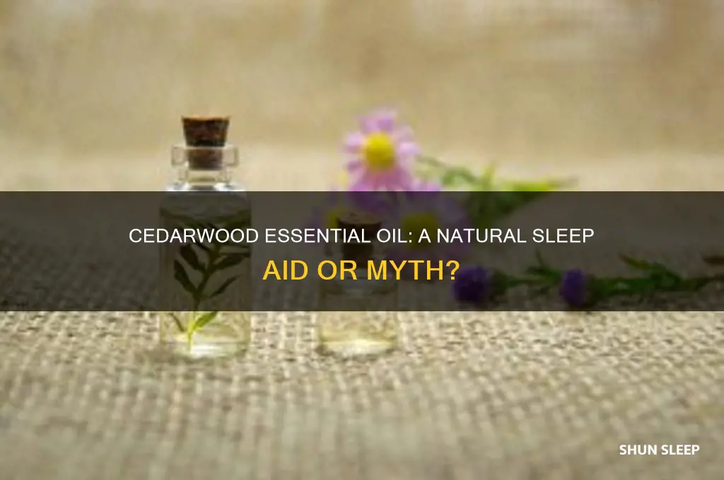 does cedarwood essential oil help with sleep