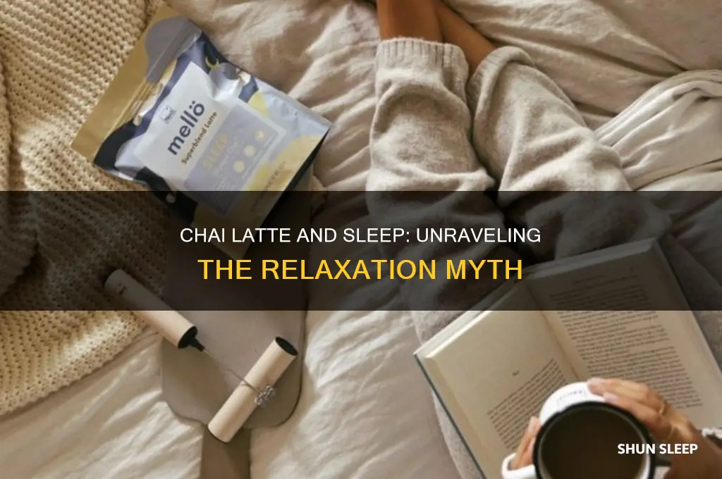 does chai latte help you sleep