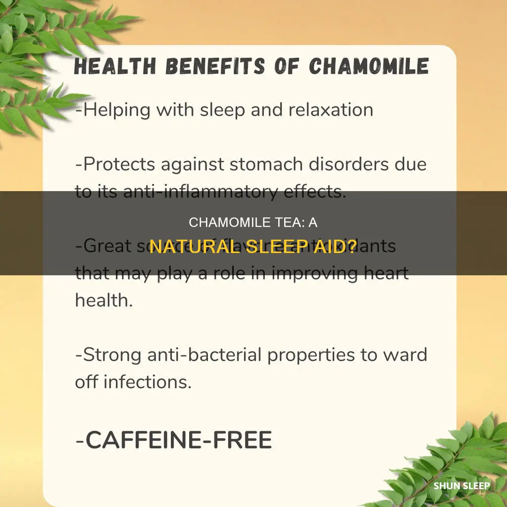 does chamomile allow person to sleep better