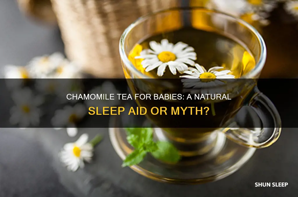 does chamomile tea help babies sleep