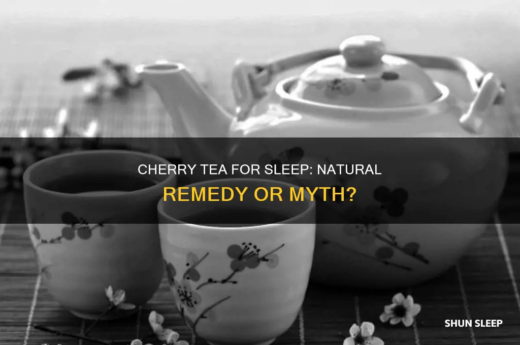 does cherry tea help sleep