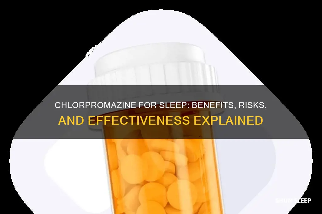 does chlorpromazine help you sleep