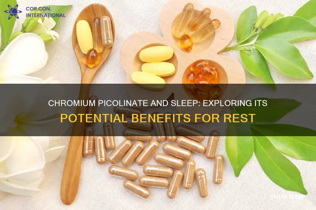 does chromium picolinate help you sleep
