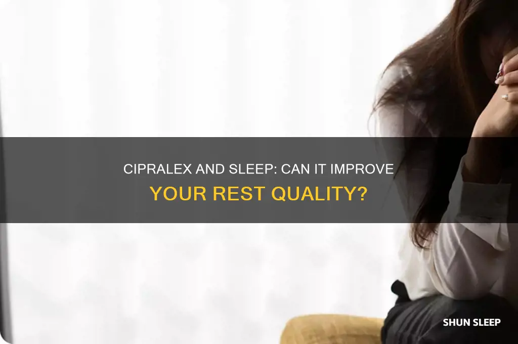 does cipralex help you sleep