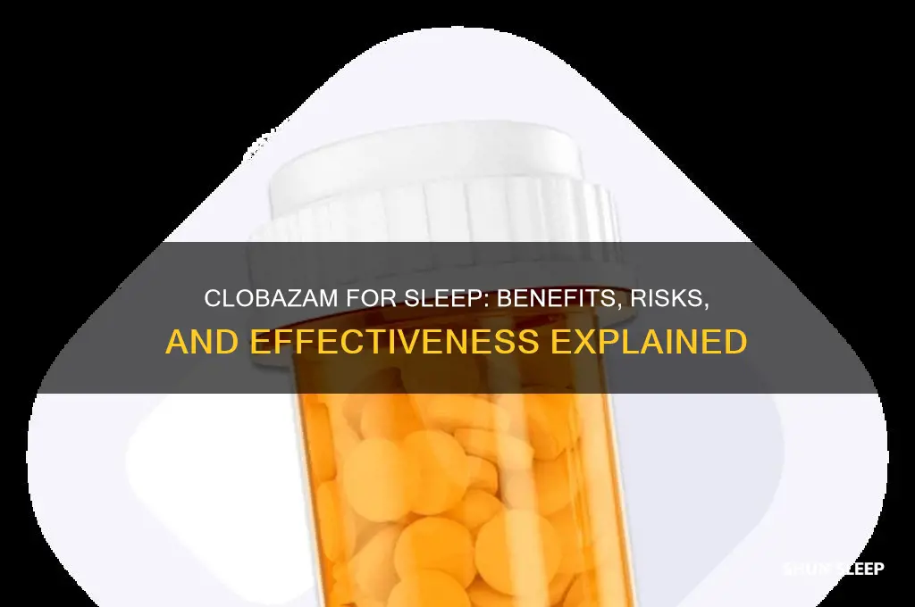 does clobazam help you sleep