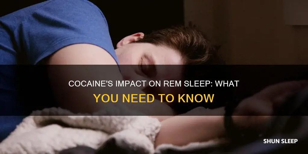 does cocaine interfere with rem sleep