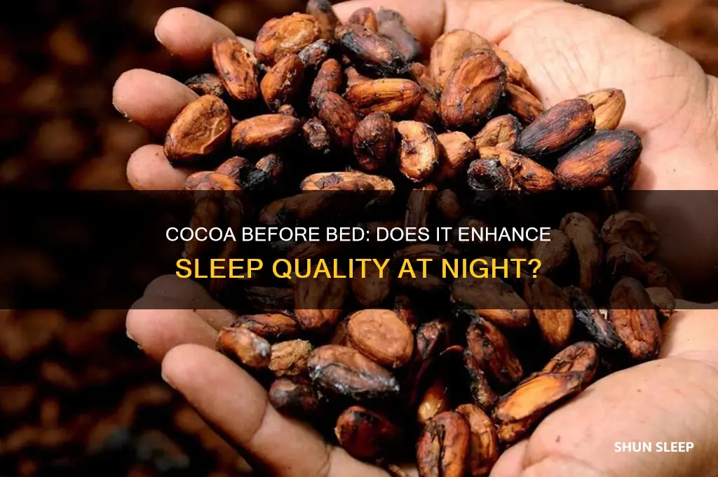 does cocoa at night help you sleep