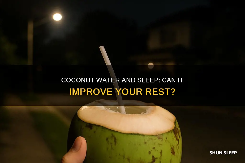 does coconut water help you sleep