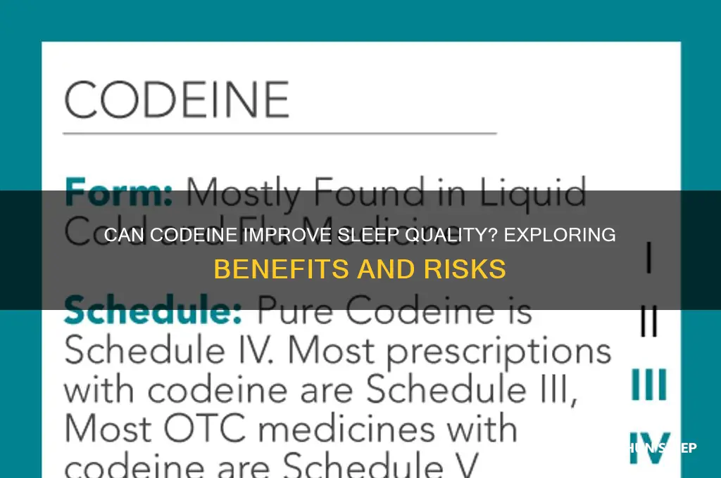 does codein help sleep