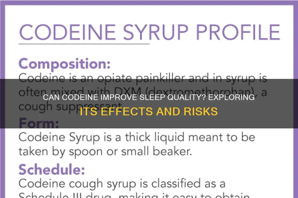 does codiene help sleep