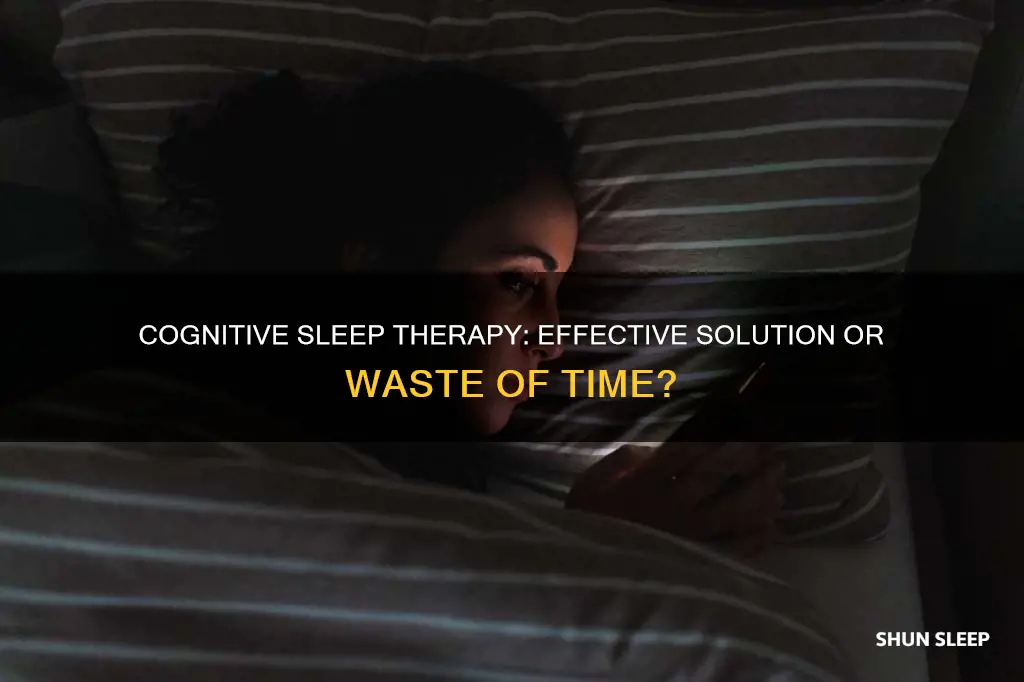 does cognitive sleep therapy work
