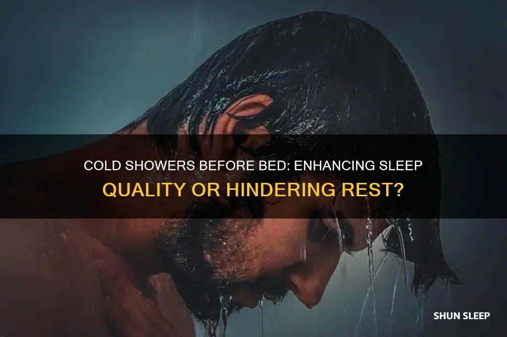 does cold shower before bed help sleep