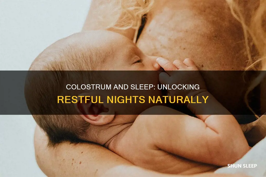 does colostrum help with sleep