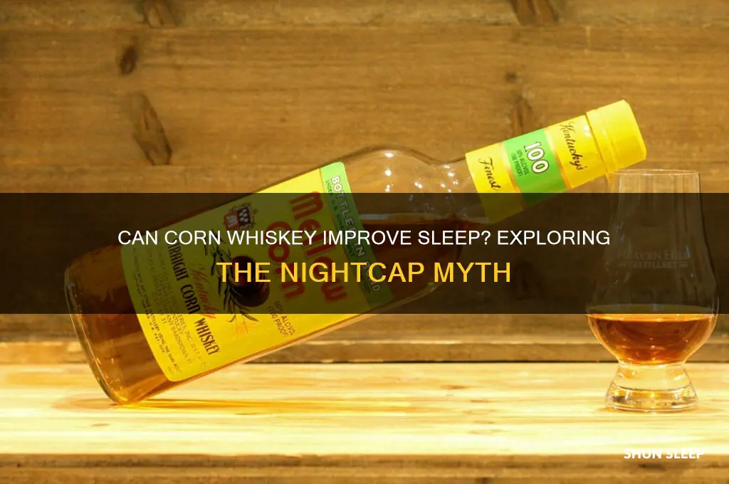 does corn whiskey help you sleep