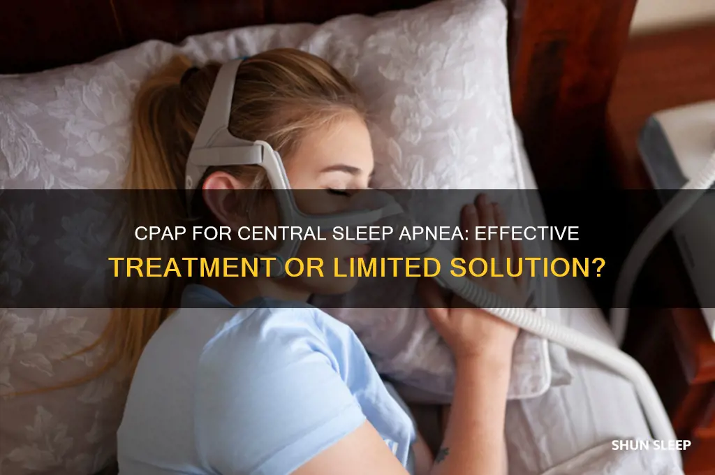 does cpap help central sleep apnea