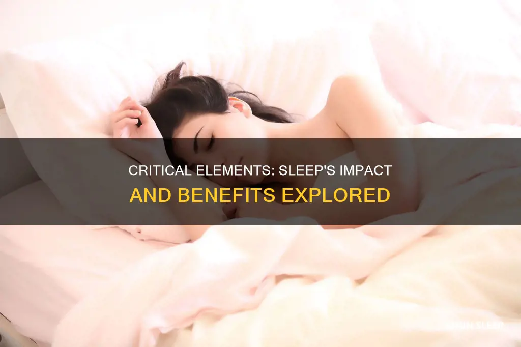 does critical element work with sleep
