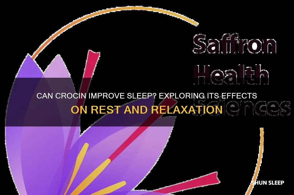 does crocin help you sleep