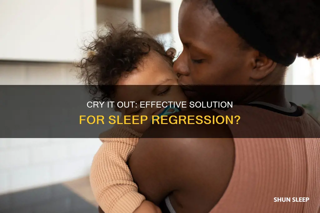 does cry it out work for sleep regression
