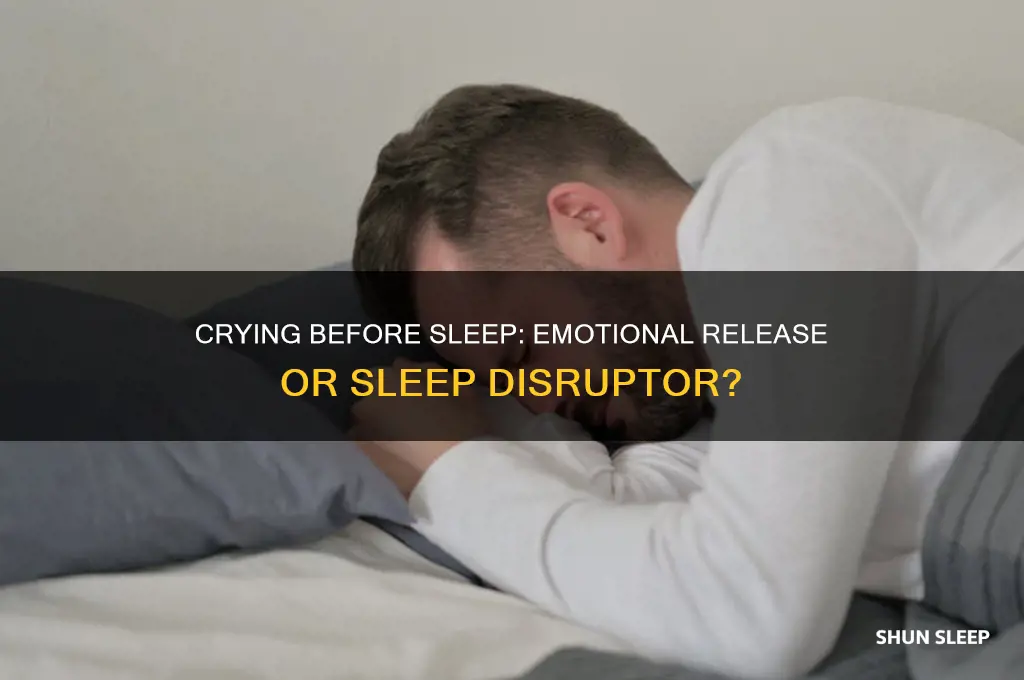 does crying before sleep help