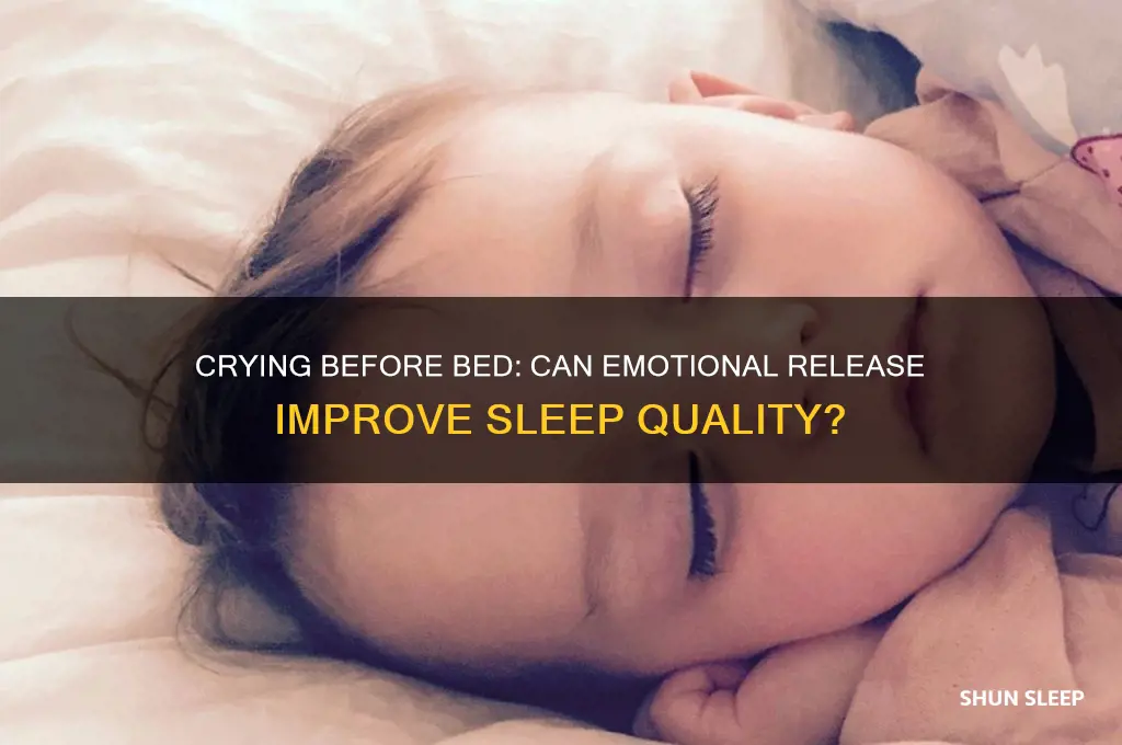 does crying help you sleep
