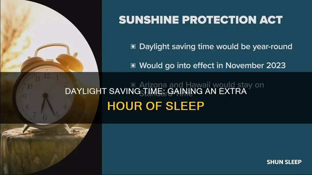 does daylight savings mean more sleep