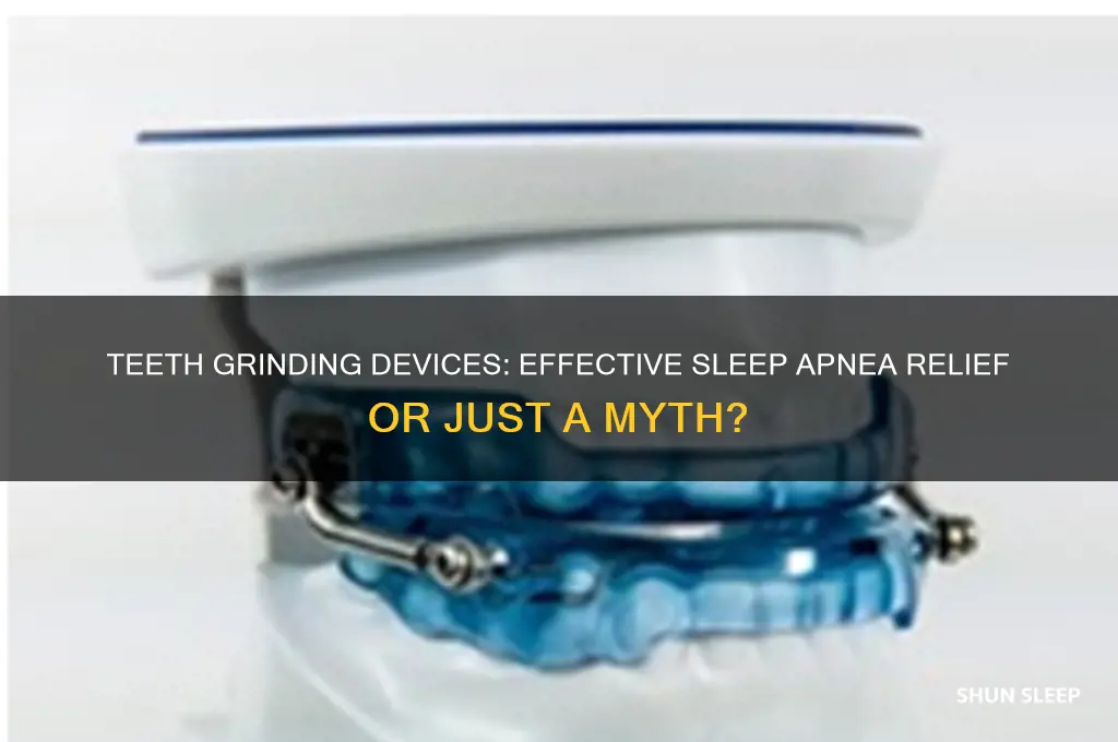 does dental device for teeth grinding help with sleep apnea