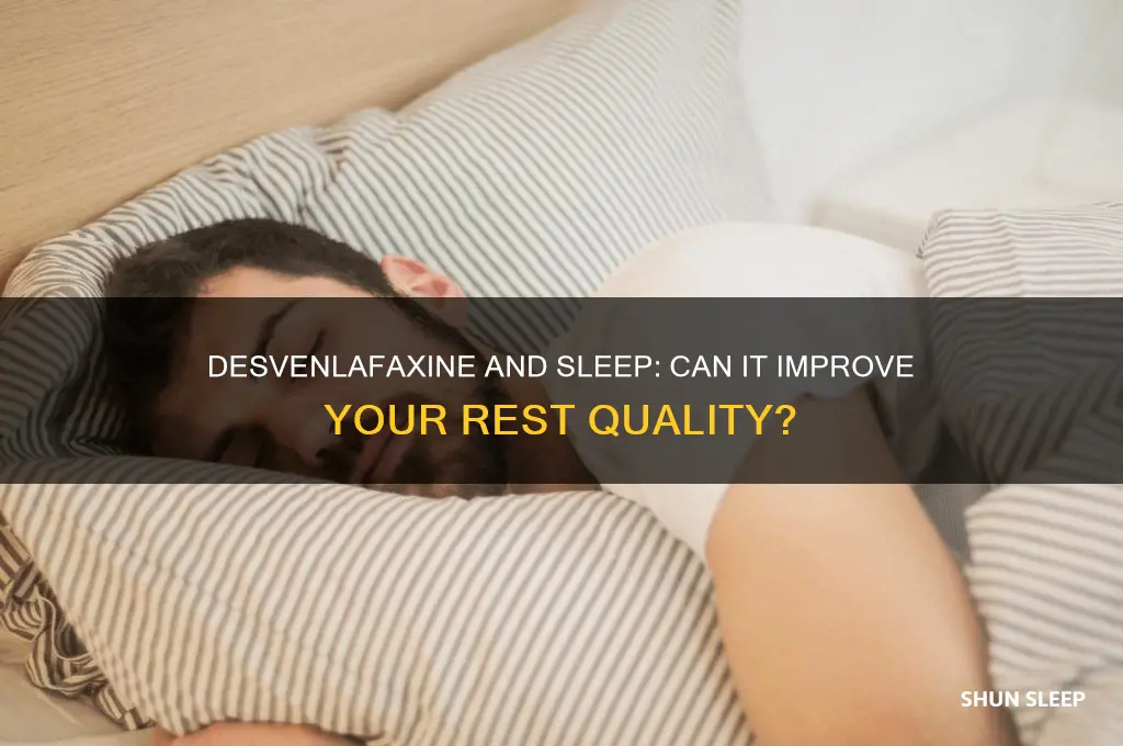 does desvenlafaxine help you sleep