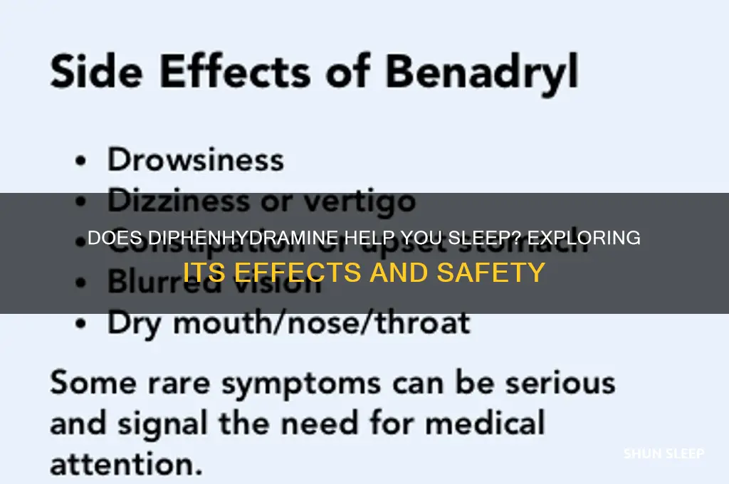 does diphenhydramine get you sleep