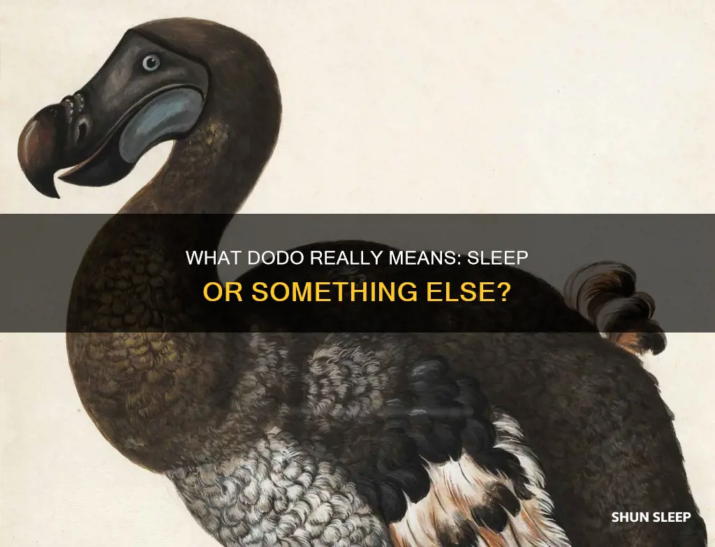 does dodo mean sleep