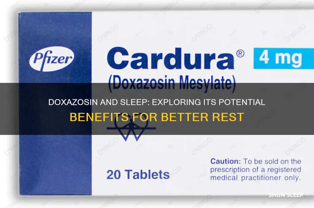 does doxazosin help you sleep