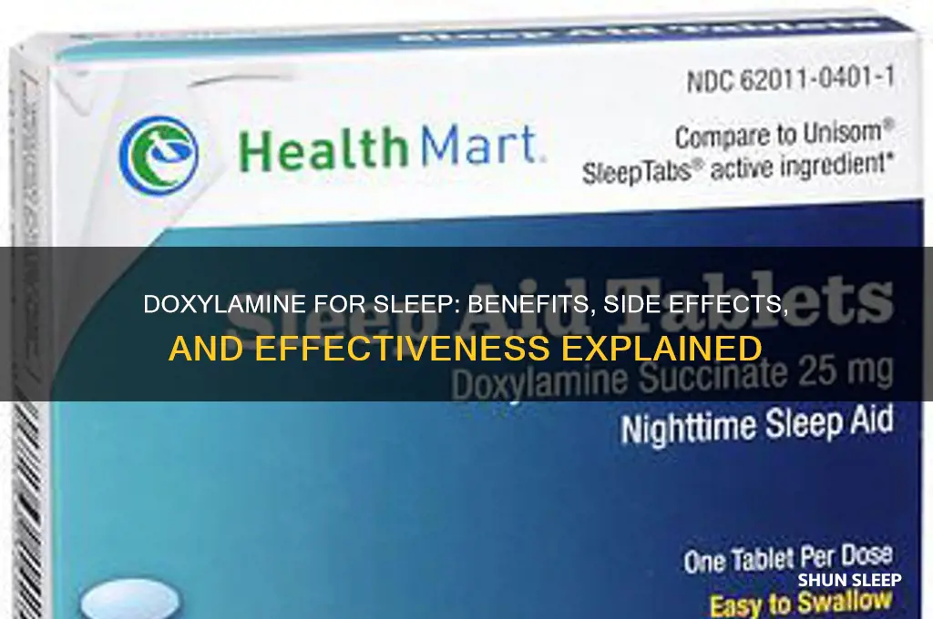 does doxylamine help you sleep