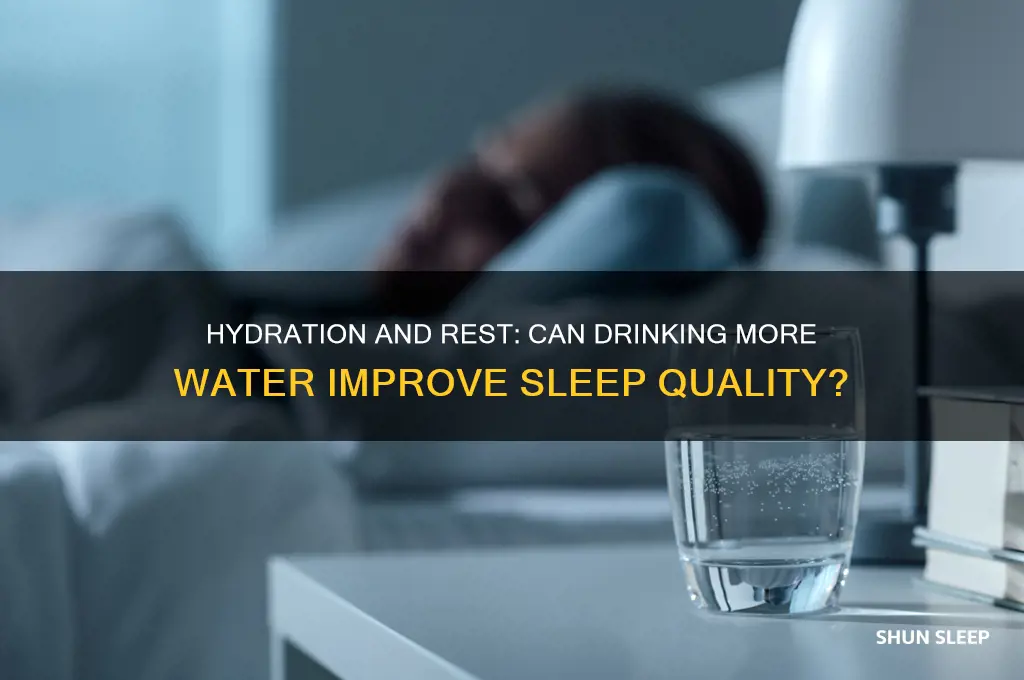 does drinking a lot of water help you sleep