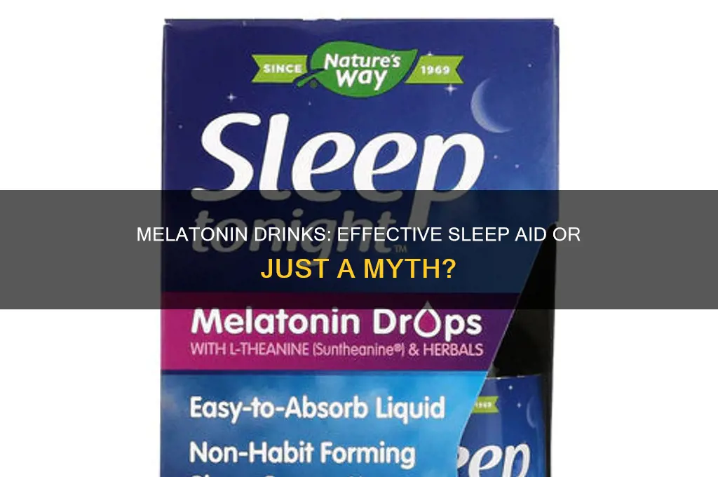 does drinking melotonin help you sleep