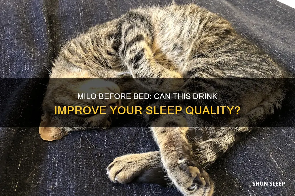 does drinking milo help you sleep