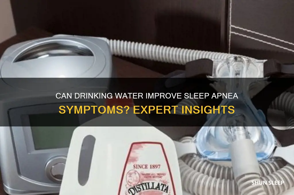 does drinking water help sleep apnea
