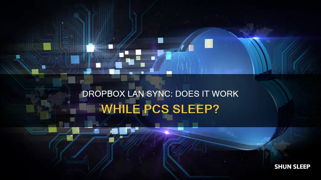 does dropbox lan sync work while pc sleeps