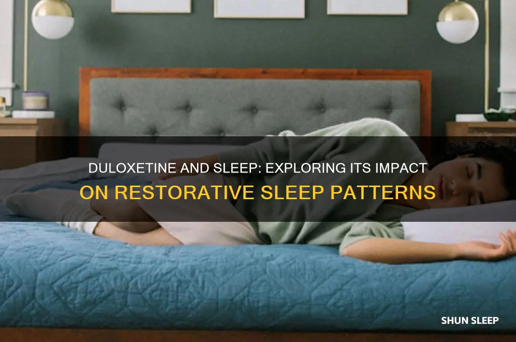 does duloxetine help with sleep