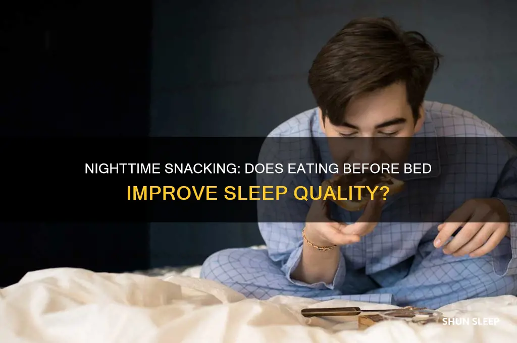 does eating at night help you sleep