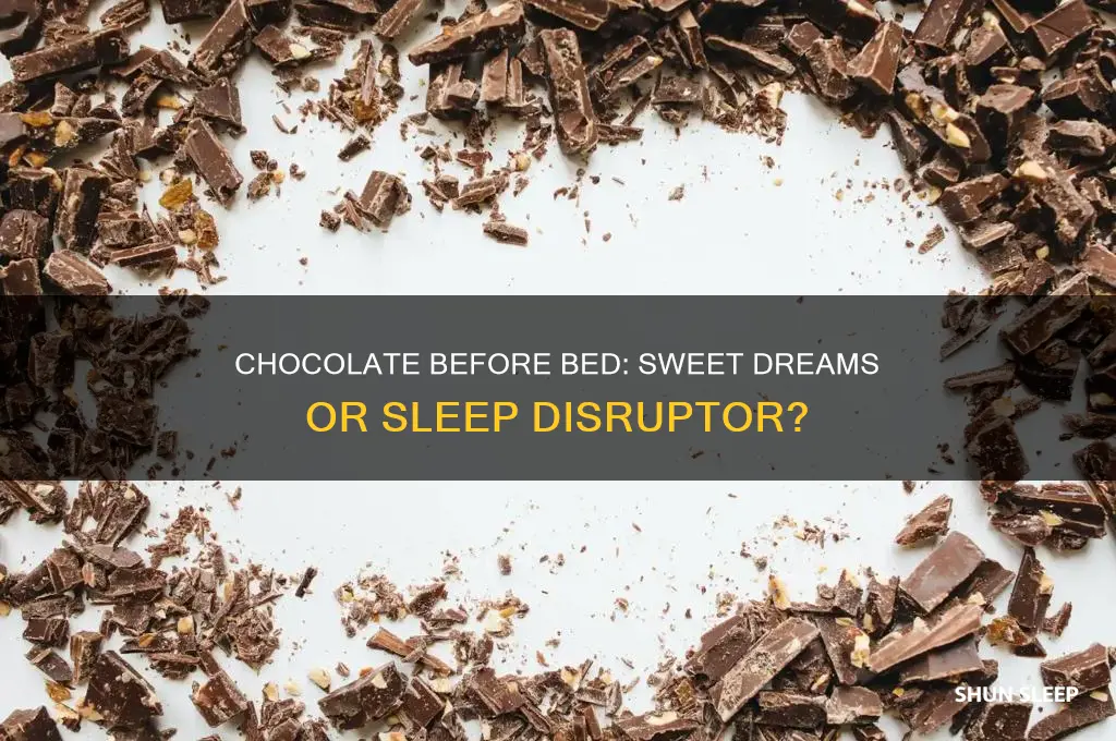 does eating chocolate before bed help you sleep