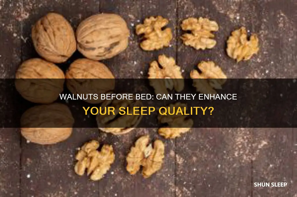 does eating walnuts before bed help you sleep