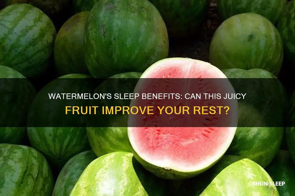 does eating watermelon help you sleep