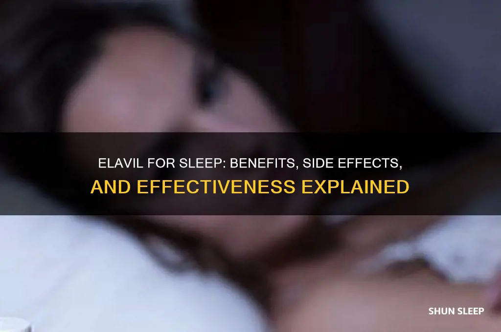 does elavil help with sleep