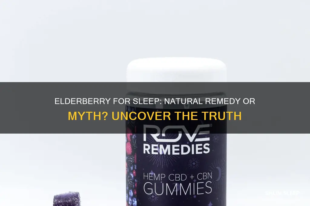 does elderberry help sleep