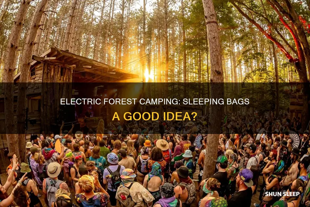 does electric forest look in sleeping bags
