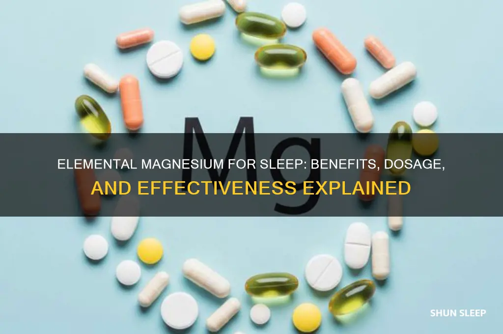 does elemental magnesium help you sleep