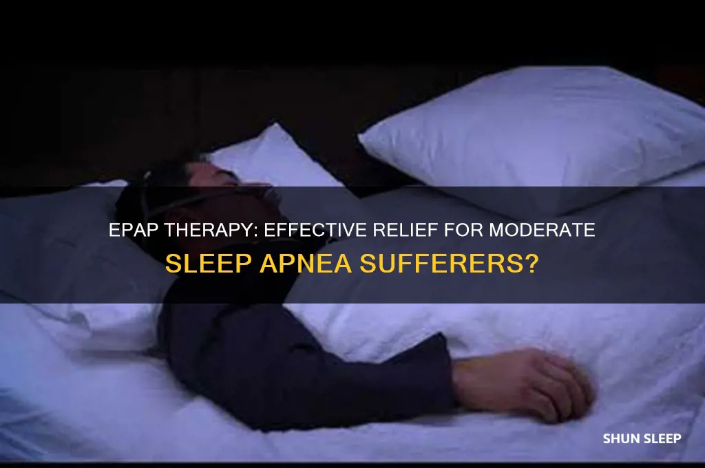 does epap help moderate sleep apnea
