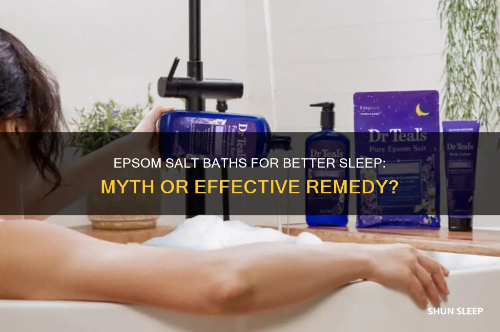 does epsom salt bath help sleep