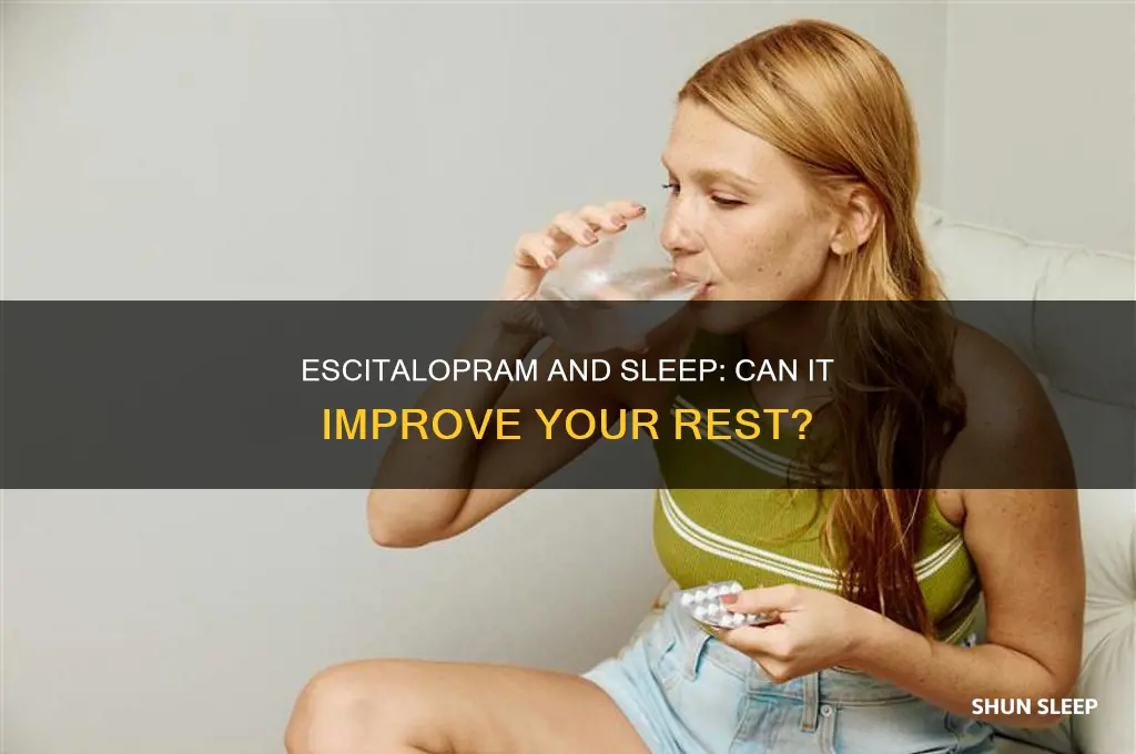 does escitalopram help with sleep