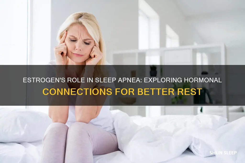 does estrogen help sleep apnea