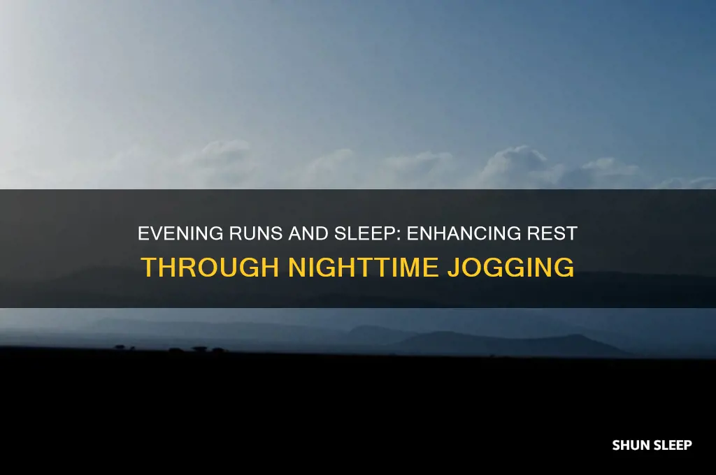 does evening run help sleep